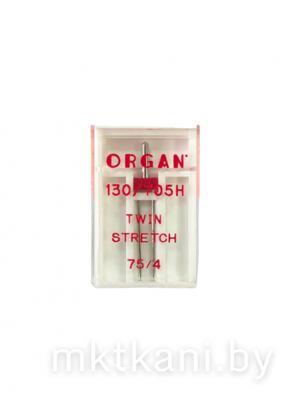 Иголки ORGAN двойная для трикотажа