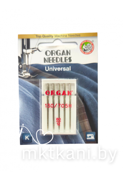 Иголки ORGAN универсальные № 80 