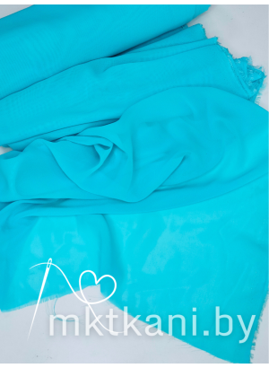 Шифон голубой